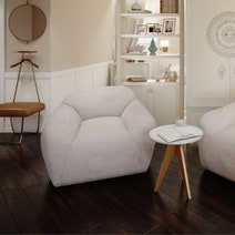 I Am Fake - Proudly Animal-Free, Cream Snug Chair - HCXSNUSA20BCRE hero image