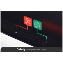 LG 60cm Series 7 Induction Cooktop 4 Cooking Zones including 1 Flexi BCI607T4BG hero image