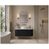 Turner Hastings Evara 120x53 Wall Hung Vanity with Real Marble Top To Suit Above Counter Basin Volcanic Ash 1TH EV124-VA-1TH image NaN