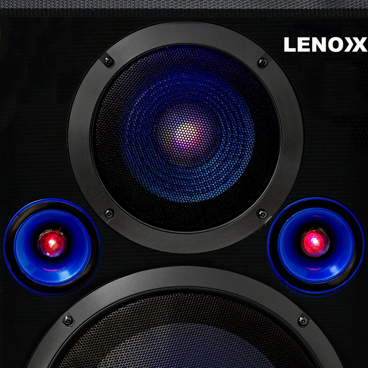 Lenoxx portable bluetooth speaker system with wireless mic discount