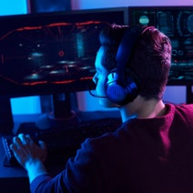 JBL Quantum 350 Wireless Over Ear Gaming Headset JBLQ350WLBLK hero image