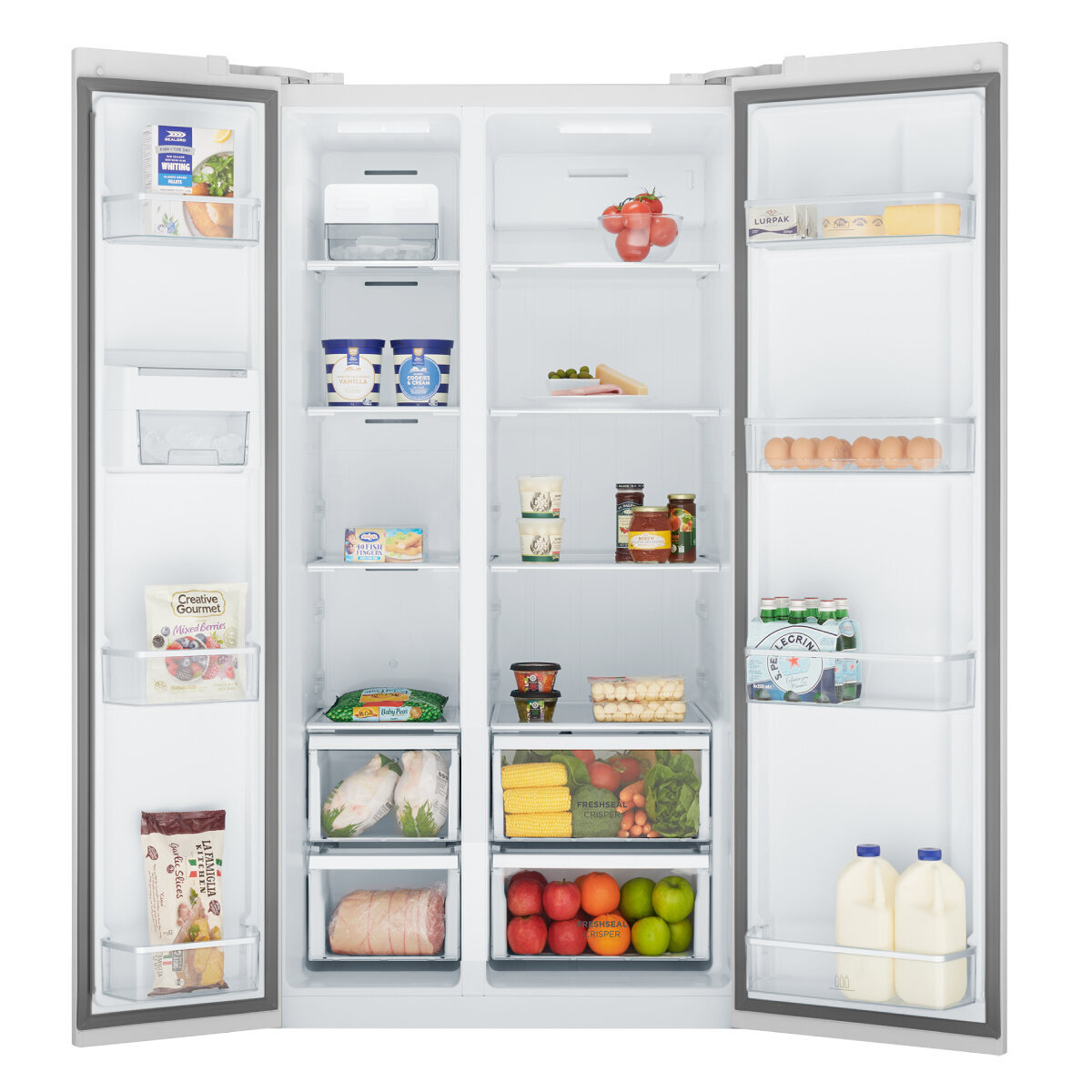 Westinghouse 624L Side by Side Refrigerator White WSE6630WA hero image