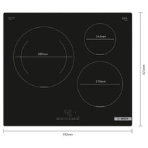 Bosch 60cm Series 4 Induction Cooktop PUJ611BB5H hero image
