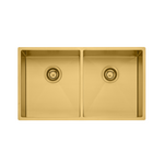 Oliveri Spectra Double Bowl Brushed Gold Sink SB63AU hero image