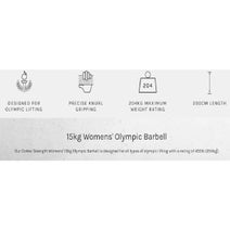 Cortex Athena100 200CM 15KG Womens' Olympic Barbell CXBB-ATNA100-SC hero image