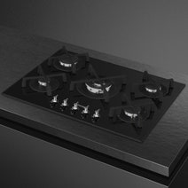 Smeg 72cm Classic Gas On Tempered Glass Cooktop PV375NAU hero image