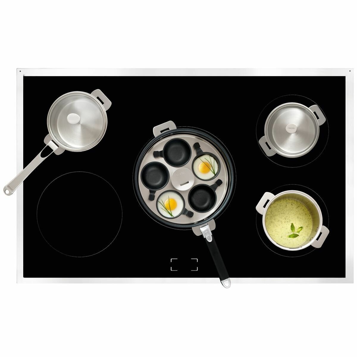 ILVE Professional Plus Series 90cm Induction Double Oven with Milano Knobs PDI09WE3BK hero image