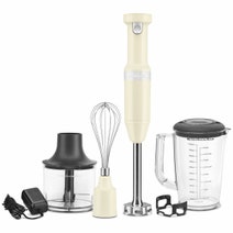 KitchenAid KHBBV83 Cordless Hand Blender Almond Cream 5KHBBV83AAC hero image