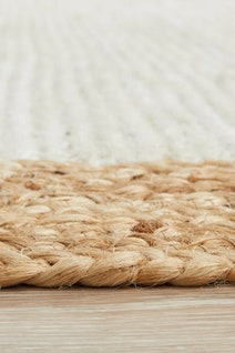 Rug Culture Nosa Large White & Natural Rug 280X190CM - NSA-333-WTNT-280X190 hero image