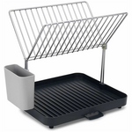 Joseph Joseph Excel Steel Two Tier Dish Rack Grey 851647 hero image