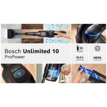 Bosch Rechargeable vacuum cleaner, Unlimited 10 ProPower, Black BCS1051BAU hero image