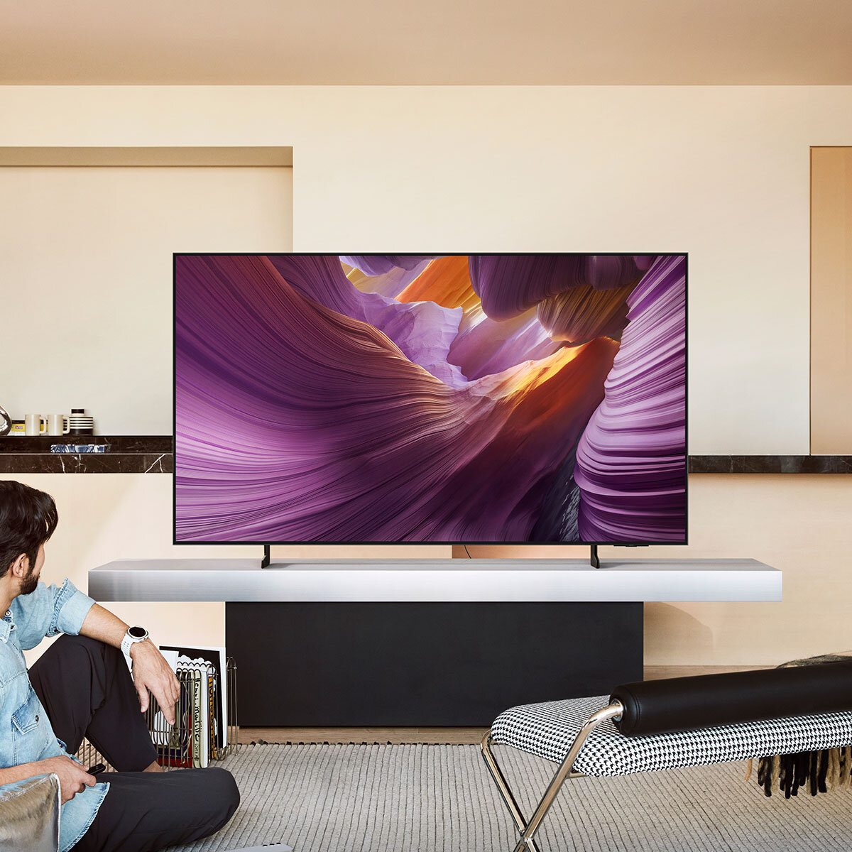 Samsung 55 Inch S85F OLED 4K Smart AI TV QA55S85FAEXXY [2025] hero image