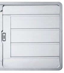 Franke Hydros 1 and 3/4 Bowl Sink with Right Hand Drainer and Accessories HDX624RHD-FPC hero image