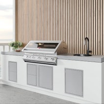 Beefeater Stainless Steel Single Cupboard Door with 2 Drawers BOC2050SA hero image