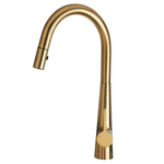Artusi Fixed Gooseneck Mixer Tap Brushed Gold ASM501BG hero image