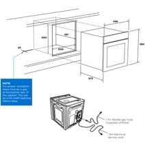 Westinghouse 60cm LPG White Gas Built-In Oven with Integrated Electric Grill WVG613WCLP hero image