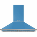 Smeg 120cm Portofino Turquese Canopy Rangehood KPFA12T