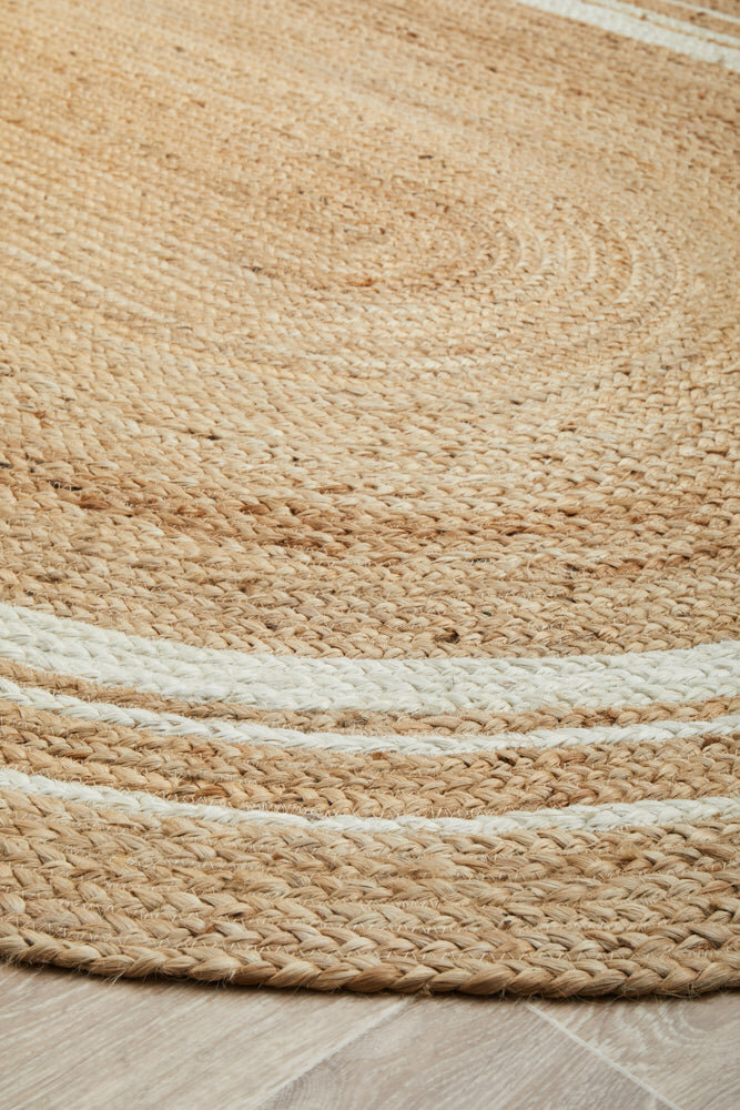 Rug Culture Nosa Medium Natural & White Rug 220X150CM OVAL - NSA-111-OVL-220X150 hero image