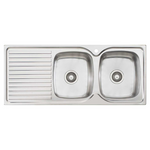 Oliveri EE72 Endeavour Double Bowl Left Hand Drainer Sink hero image