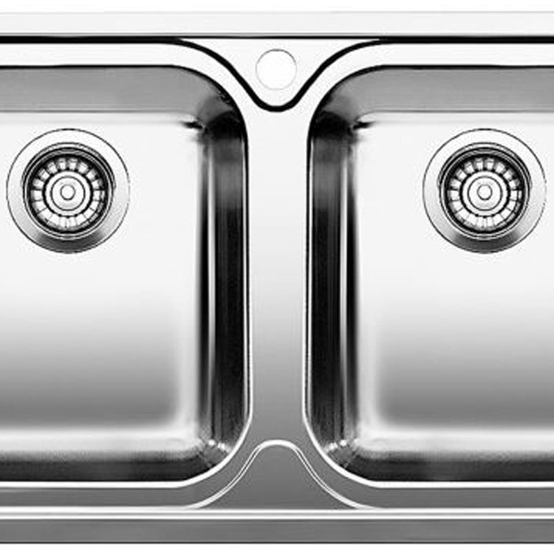 Blanco MEDIAN8SRIFK5 Median Double Bowl Left Hand Drainer Sink hero image