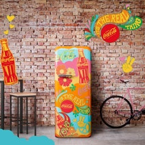 Smeg Unity Coca Cola FAB Fridge FAB28RDUN5AU hero image