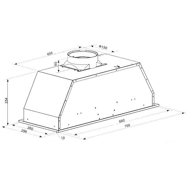 Beko 70cm Under Cupboard Rangehood BRH70UX hero image