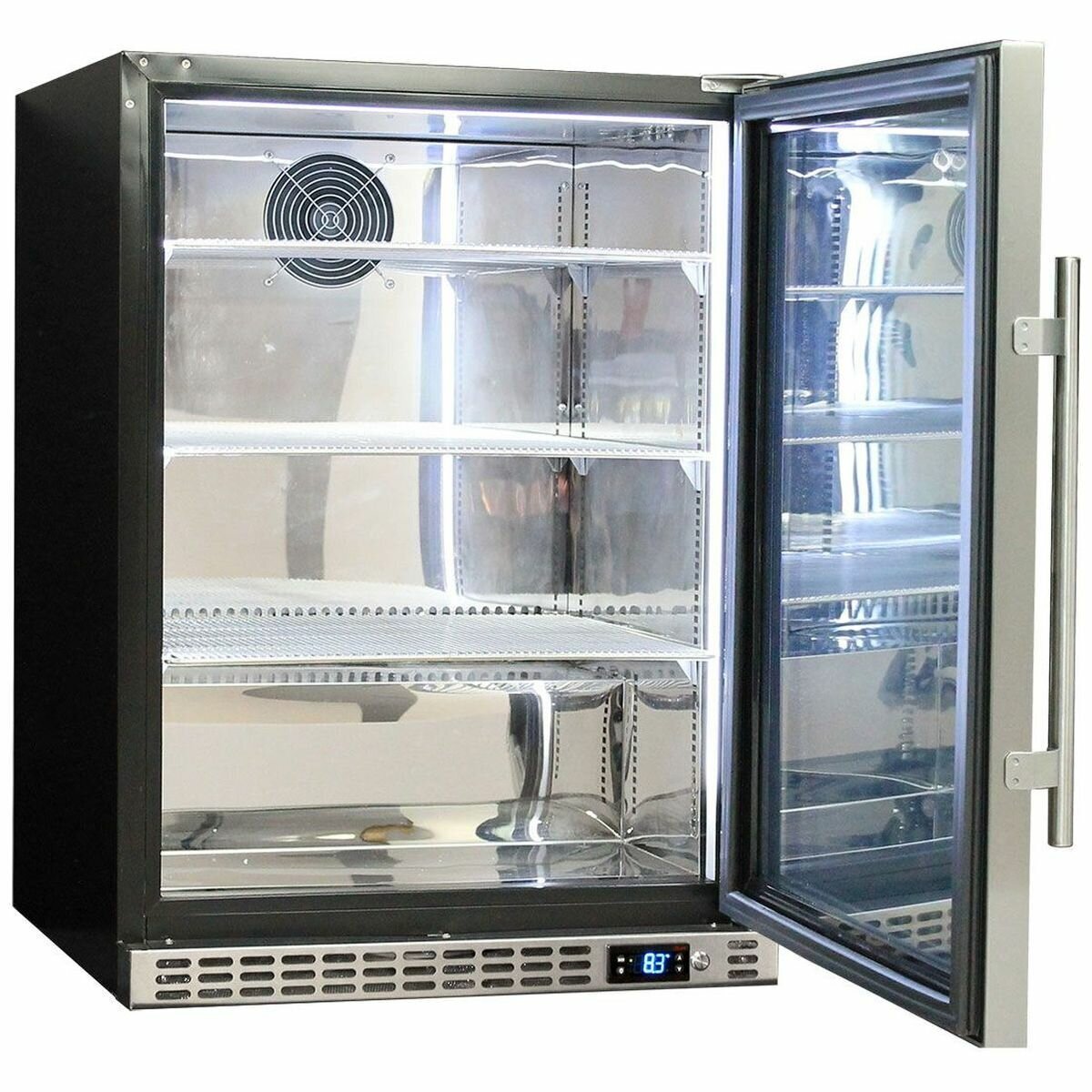 Schmick Glass Door Under Bench Bar Fridge SK156-SS hero image