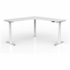 OLG Agile+ Adjustable 90 Degree Workstation 1800x1800x600 White Worktop with White Frame OG_AG3MEW18186W_WRH image NaN