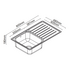 Abey EC Single Left Bowl Sink with Drainer EC100L image NaN