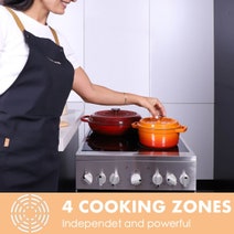 Linarie 50cm Freestanding Electric Oven with Ceramic Cooktop LFYC5060CX hero image