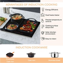Linarie 80cm Redon Double Flex Zone Induction Cooktop with Integrated Ventilation System RF8012FLEX hero image