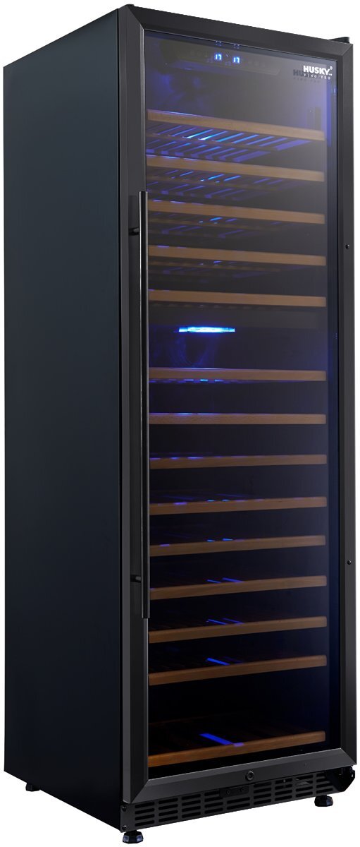 Husky 166 Bottle Dual Zone Wine Cabinet HUS-WC168D-BK-ZY hero image
