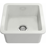 Turner Hastings Cuisine Inset-Undermount Fine Fireclay Sink Gloss White CU46FS hero image