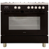 Artusi 90cm Dual Fuel Black Freestanding Oven CAFG91B  image NaN