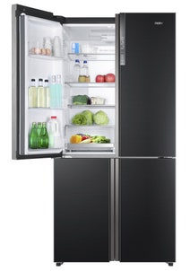 Haier 628L Quad Door Frost Free Fridge Black HRF700YCX hero image