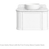 Turner Hastings Evara 75x53 Wall Hung Vanity with Real Marble Top To Suit Above Counter Basin White 1TH EV753-WH-1TH image NaN