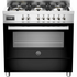 Bertazzoni 90cm Professional Series Freestanding Dual Fuel Oven/Stove PRO906MFESNET image NaN