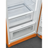 Smeg 270L 50's Retro Style Aesthetic Top Mount Fridge Orange FAB28ROR3 image NaN