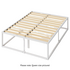 Zinus Queen 45cm Joseph Bed Frame Metal Bed Platform Base White AU-MBBFW-18Q image NaN