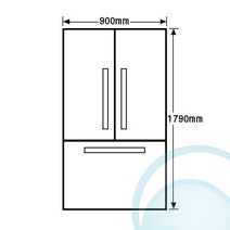Fisher & Paykel RF610ADUSX4 614L 3 Door Fridge hero image