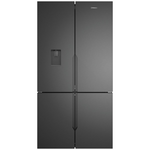 Westinghouse 564L French Door Fridge with Non-Plumbed Water Dispenser and Ice Maker Matte Charcoal Black WQE5760BB hero image