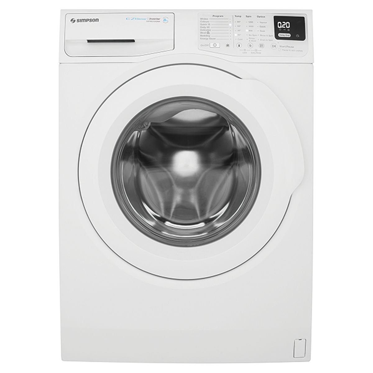 Simpson 8kg Ezi Front Load Washing Machine SWF8025DQWA