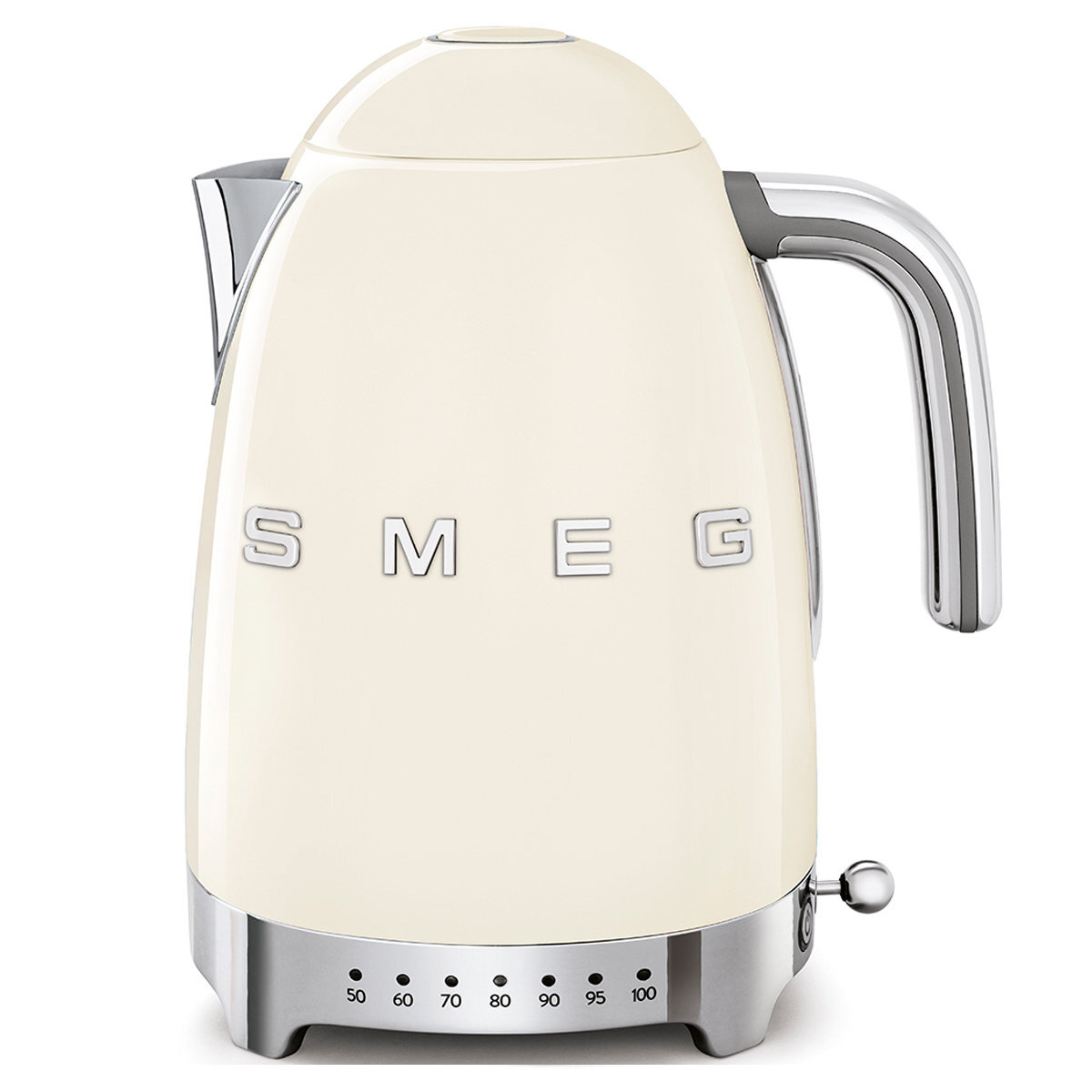 Smeg 50s Retro Style Temperature Control Electric Kettle Cream KLF04CRAU hero image