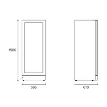 Vintec 148 Bottle Wine Storage Cabinet VWM148SBA-L hero image