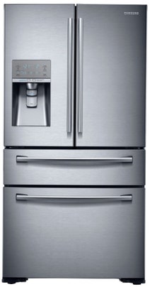 Samsung SRF679SWLS 680L French Door Fridge with Sparkling Water Dispenser hero image