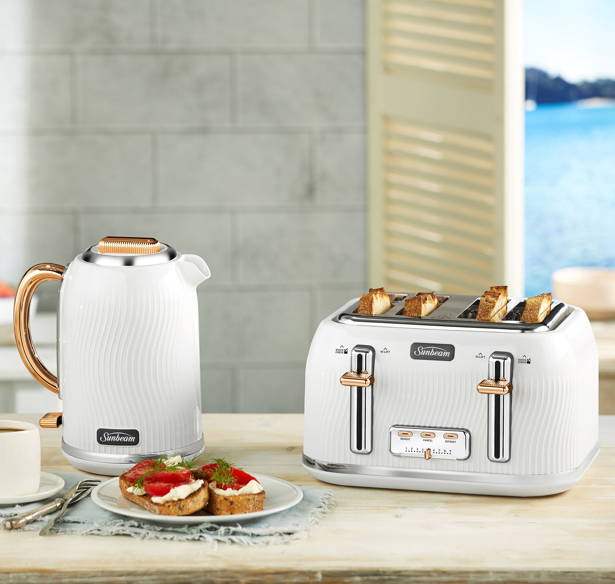 Toaster Sunbeam Retro Kettle ArtStation Sunbeam Classic Bronze