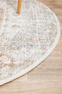 Rug Culture Mayfair Medium Silver & Peach Rug 200X200CM - MAY-LOR-SIL-200X200 hero image