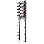 KingsBottle 12 Bottle C-Type Label Display Wall Mounted Metal Wine Rack WMRC-01D12B hero image