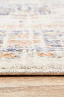Rug Culture Mayfair Large Blue & Peach Rug 290X200CM - MAY-LOR-BLU-290X200 hero image