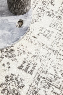 Rug Culture Chrome Medium Silver & Off White Rug 300X80CM - CRO-ADD-SIL-300X80 hero image
